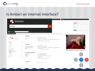Is Ambari an internal interface?
H
D
A
E
U
http://knowyourmeme.com/memes/facepalm
 
