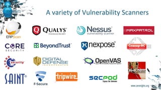 A variety of Vulnerability Scanners
 