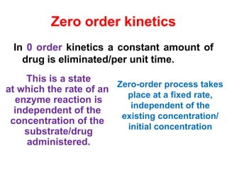 Zero Order And First Order Kinetiks