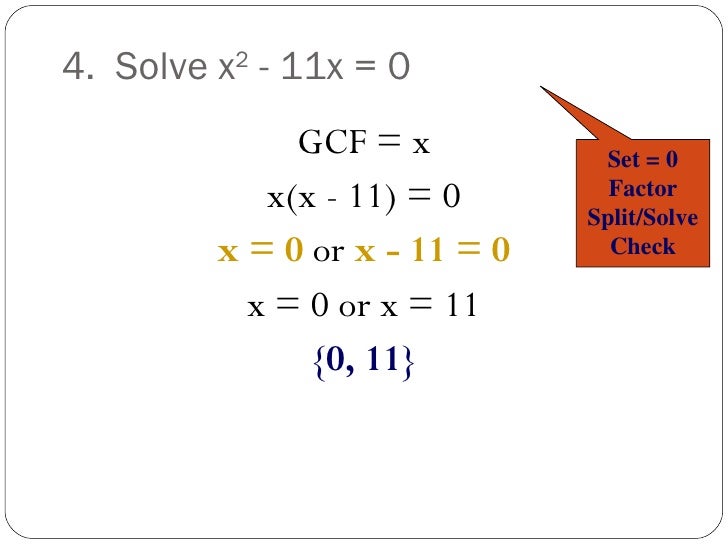 Zero Product Property Worksheet