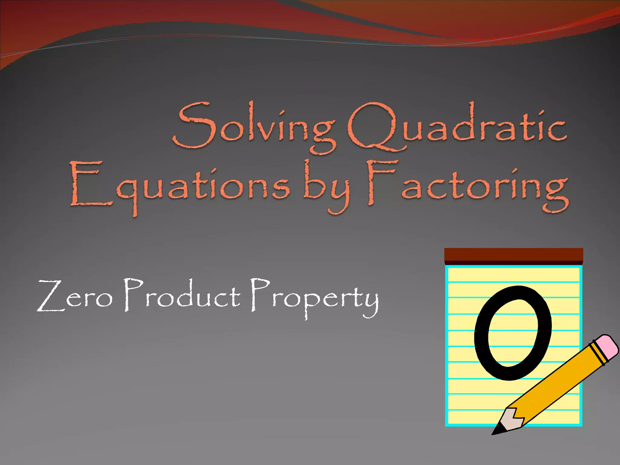 Zero product property remediation notes | PPT