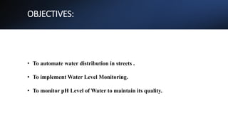 Smart water management using IOT and AI project | PPTX