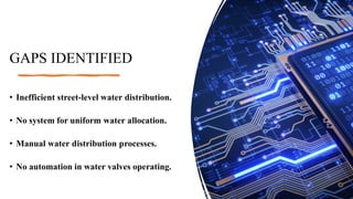 Smart water management using IOT and AI project | PPTX