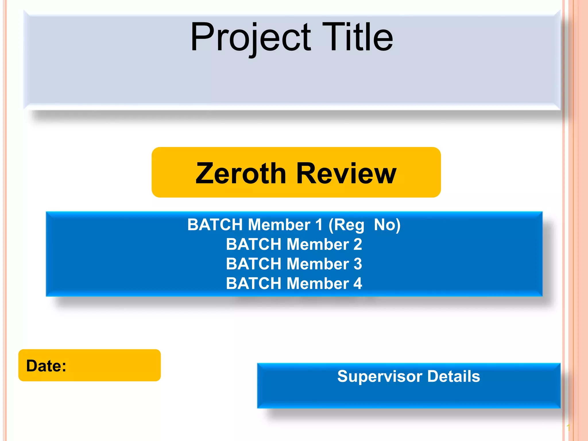 Zeroth review template PPT