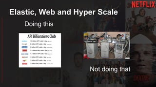 Elastic, Web and Hyper Scale
Doing this
Not doing that
 