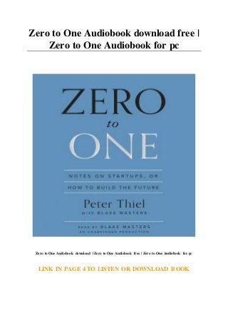 zero to one pdf download
