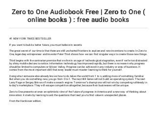 zero to one pdf book free download zero to one pdf book free download