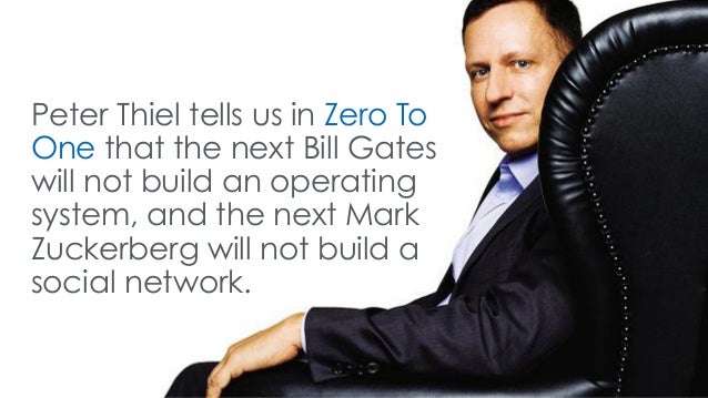 Today's 60-Second Book Brief: Zero to One by Peter Thiel