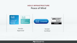 Vendor	
  
Approved	
  
AGILE INFRASTRUCTURE
Peace	
  of	
  Mind	
  
Vendor	
  
Cer6ﬁed	
  
 