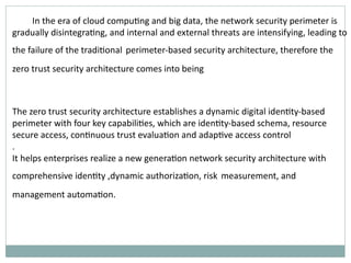 Zero Trust Architecture in next firewall firewall | PPTX