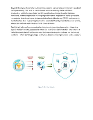 Zero Trust in Practice: Real-World Challenges and Administrative ...