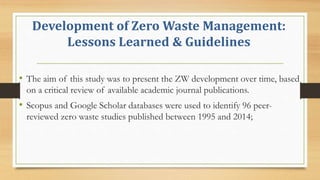 The Zero Waste Concept | PPTX