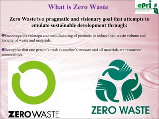 Zero Waste "A Concept or Reality" | PPT