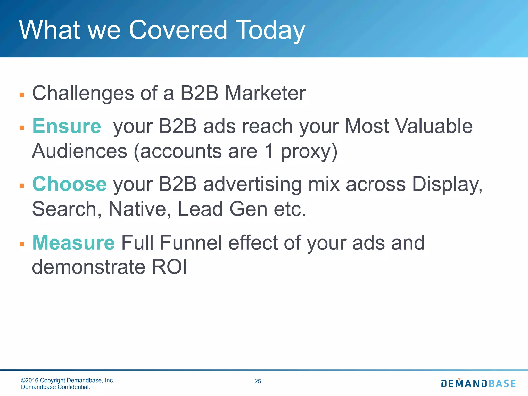 Why are we
focused on
THESE
METRICS?
Because…
• We can
• Our systems are
capable of it
• Our target audience
expects it
 