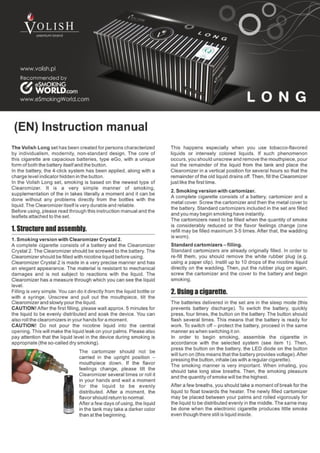 Instruction Manual Volish Long
