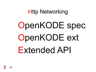 Http NetworkingOpenKODE specOpenKODE extExtended API14