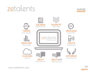 www.zetalents.com
‫األنظمة‬
‫الخدمات‬
‫ا‬‫أهال‬
‫بالتطوير‬
 