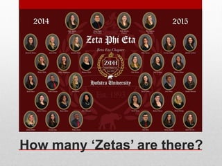 How many ‘Zetas’ are there?
 