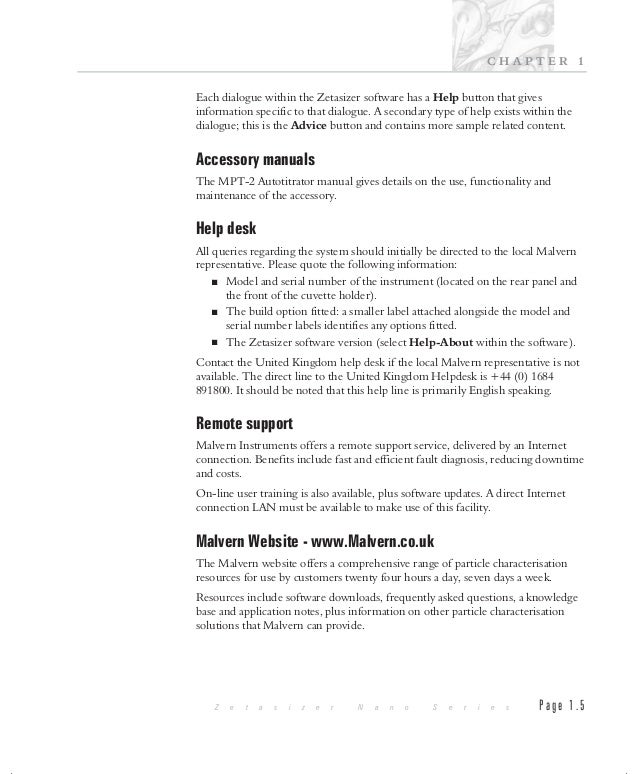 Download Software Malvern Zetasizer Software Manual Download Software Malvern Zetasizer Software Manual