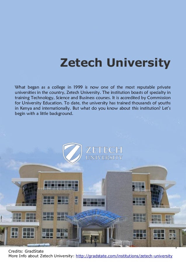Any Institutions Alumni Are Key To Its Zetech University