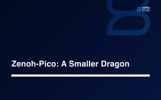 "Taming the Dragon": Zenoh on Microcontrollers and Low Power Networks | PDF