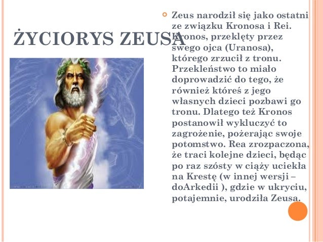 Ojciec Zeusa W Mitologii Greckiej Zeus Agata