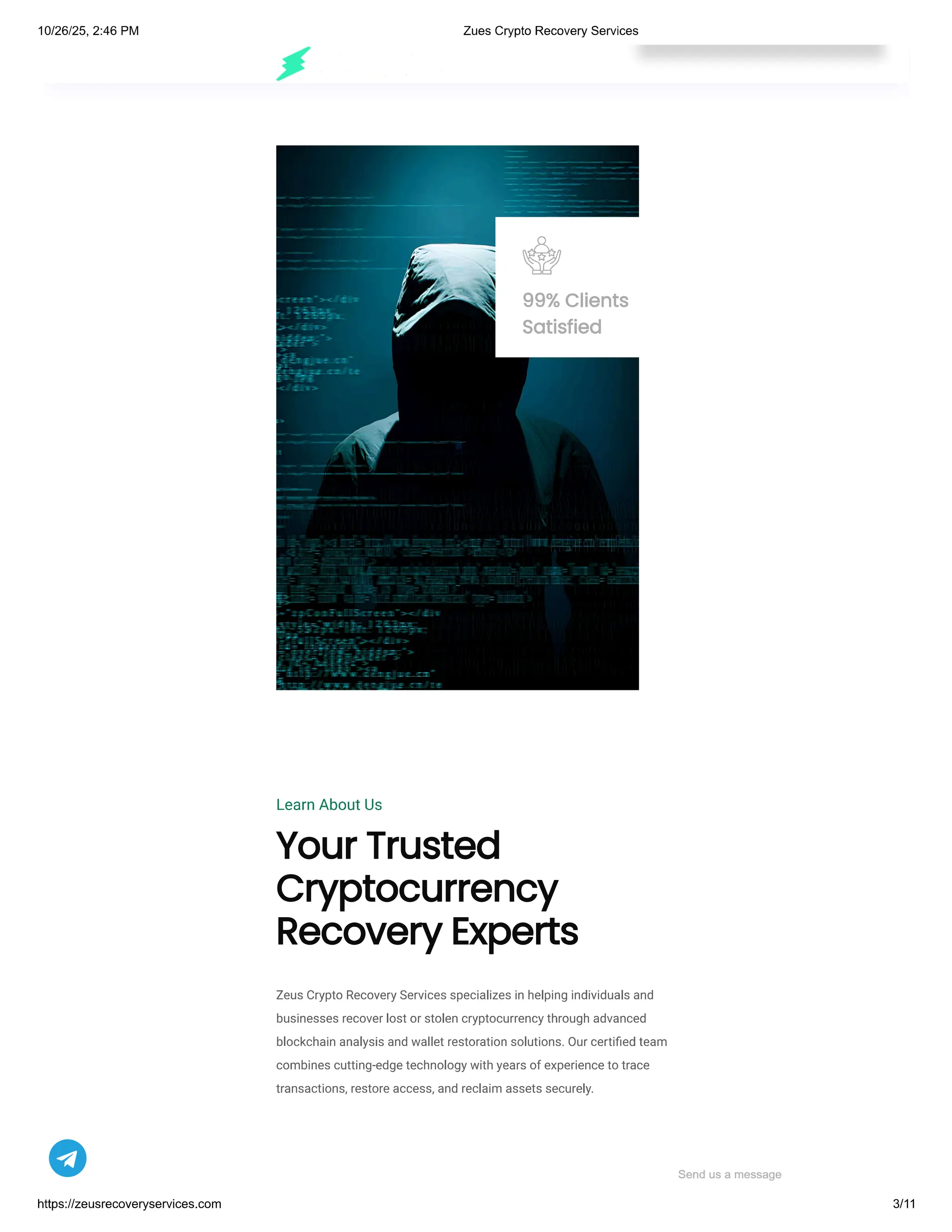 How to Recover Lost or Scammed Cryptocurrency – Visit ZEUS Crypto Recovery  Services | PDF