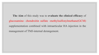 Efficacy of Glucosamine-Chondroitin-MSM with Hyaluronic Acid Injection ...