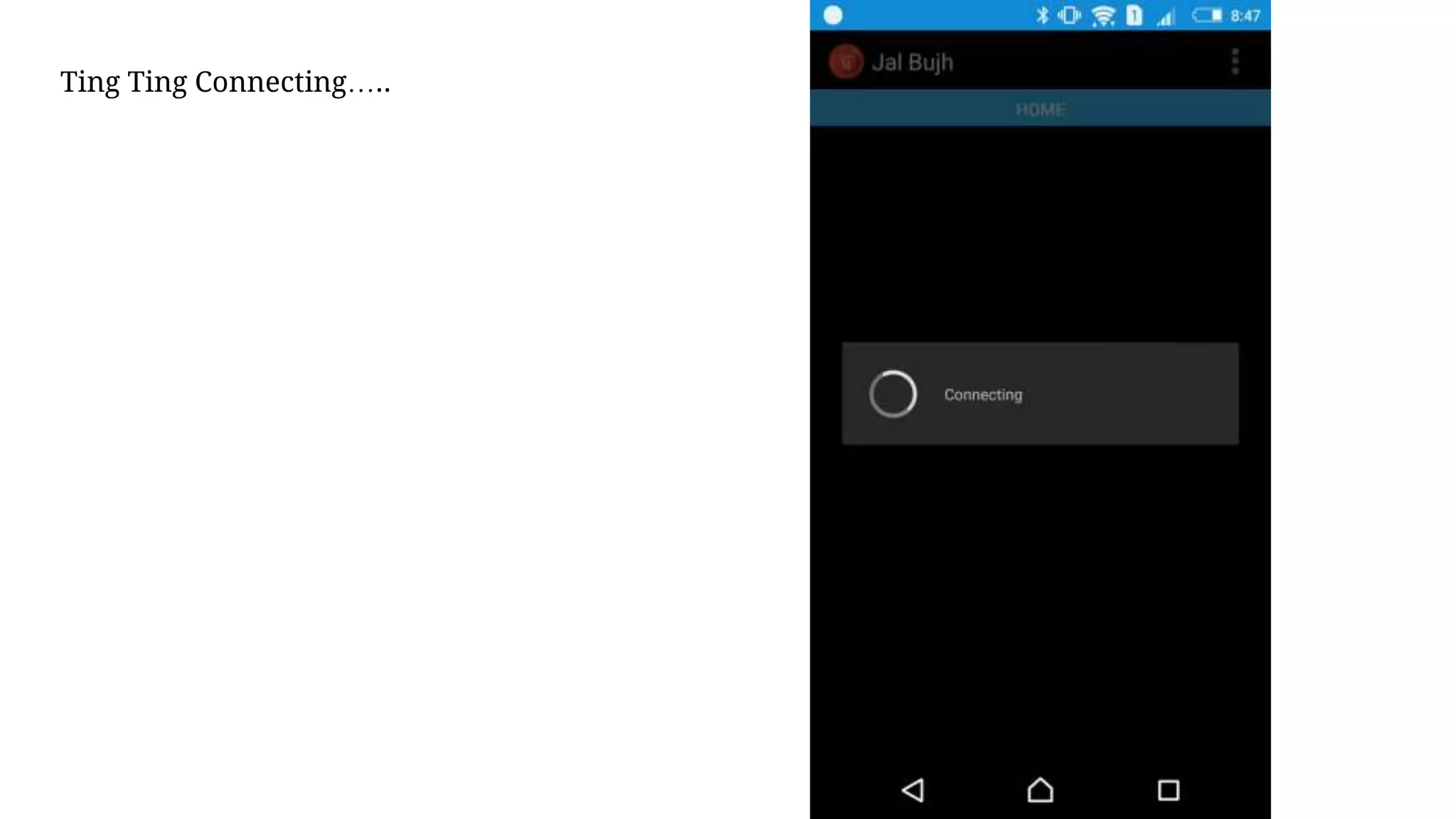 Ting Ting Connecting…..
 