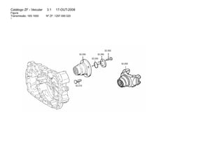 Catálogo ZF - Veicular 3.1 17-OUT-2008 
Figura 
Transmissão: 16S 1650 Nº ZF: 1297 095 020 
1 
32.200 
32.210 
32.250 
32.220 
32.252 
32.200 
 