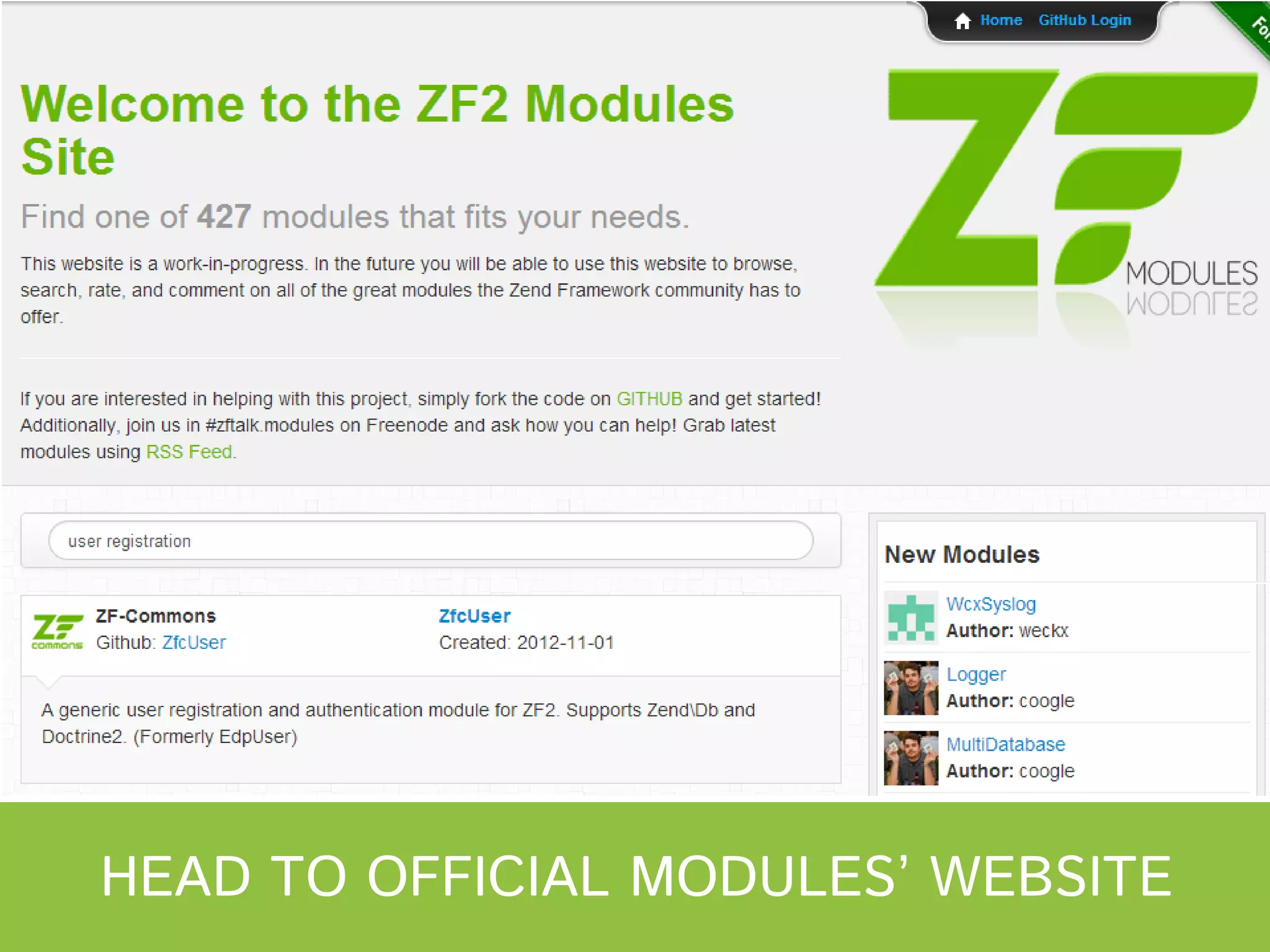 HEAD TO OFFICIAL MODULES’ WEBSITE 