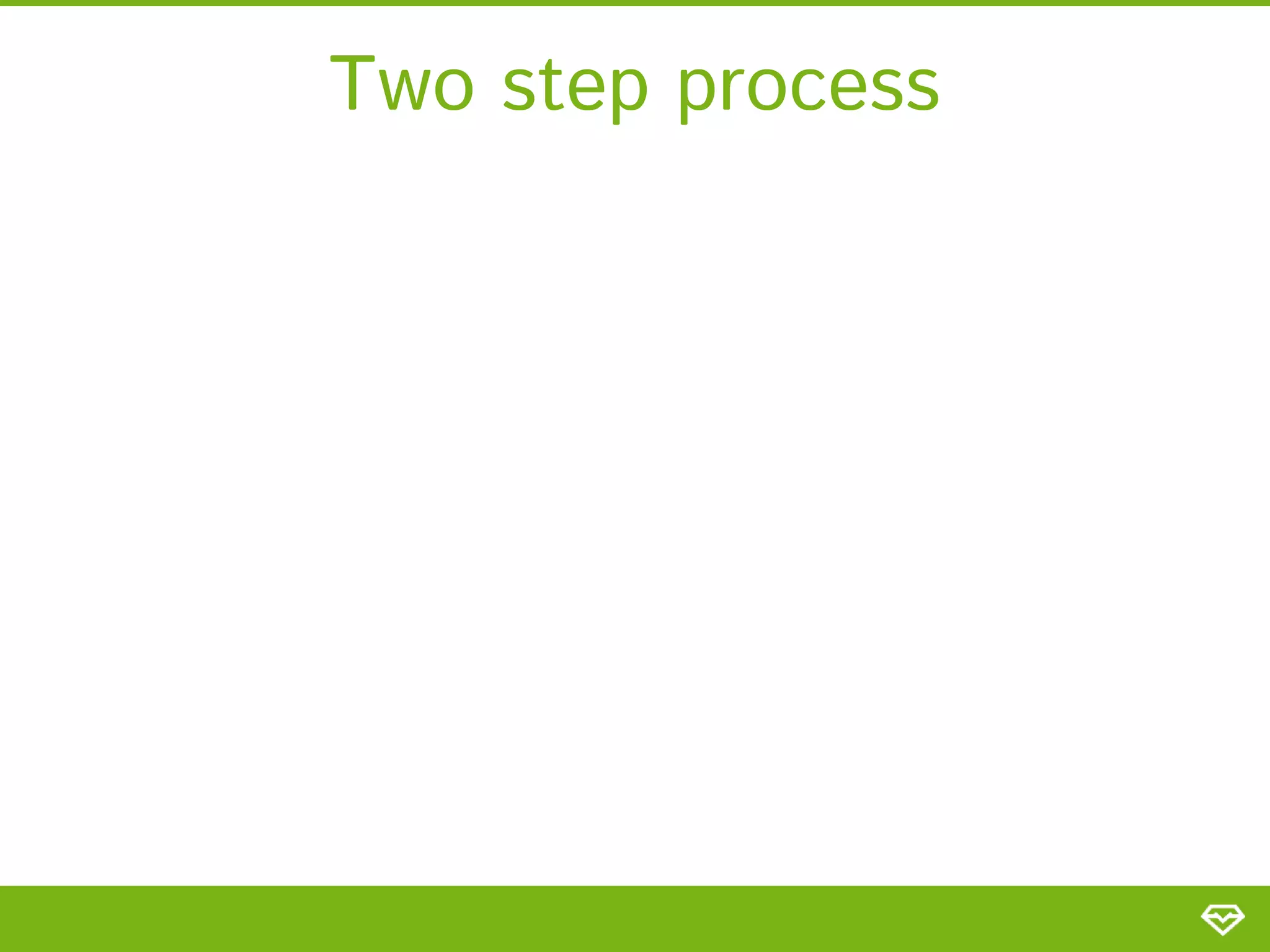 Two step process 
