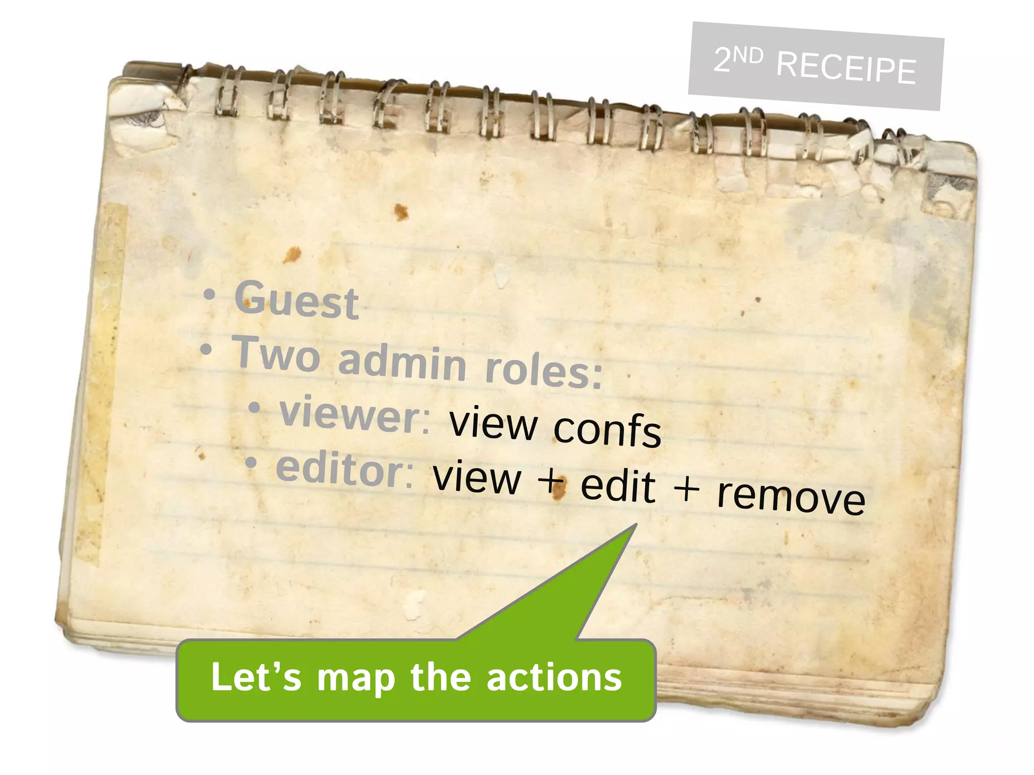 Let’s map the actions 