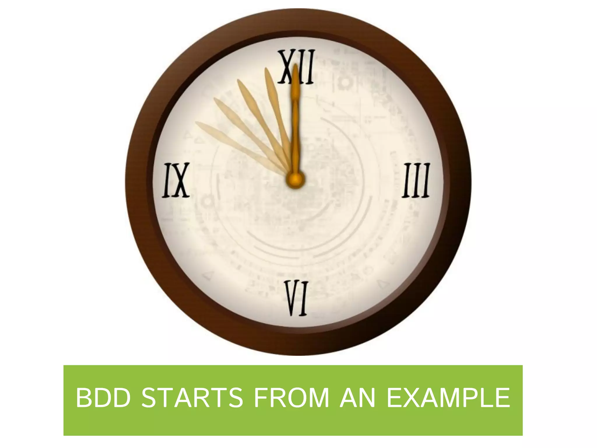 BDD STARTS FROM AN EXAMPLE

 