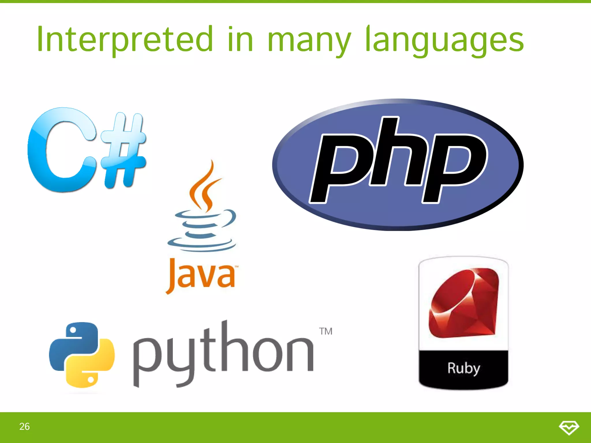 Interpreted in many languages

26

 