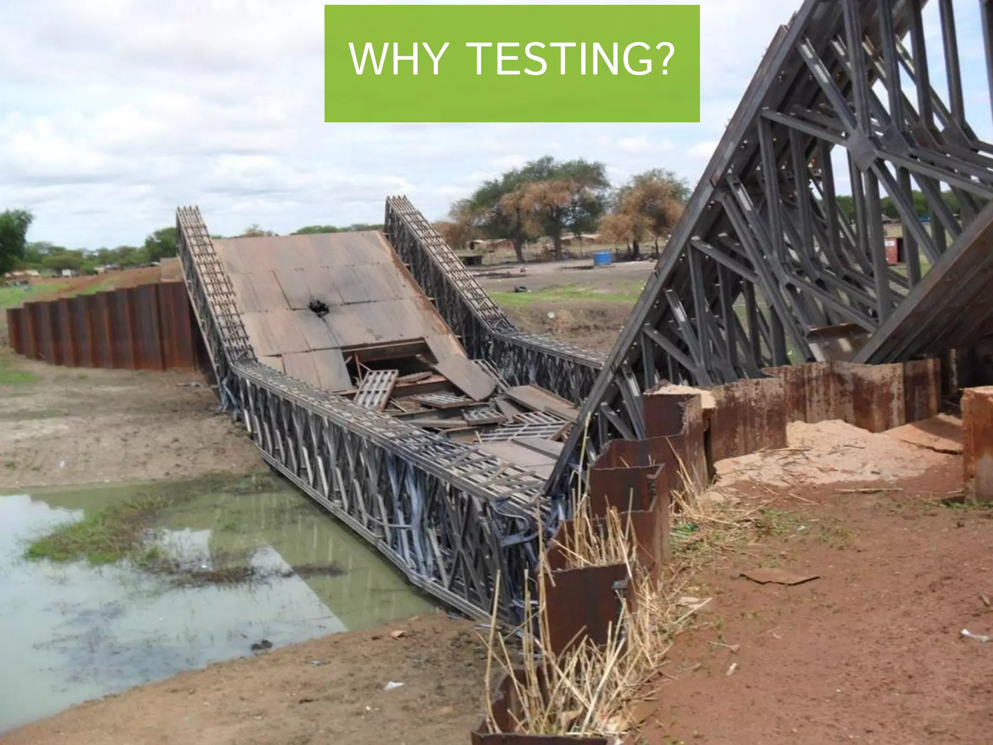 WHY TESTING?

 