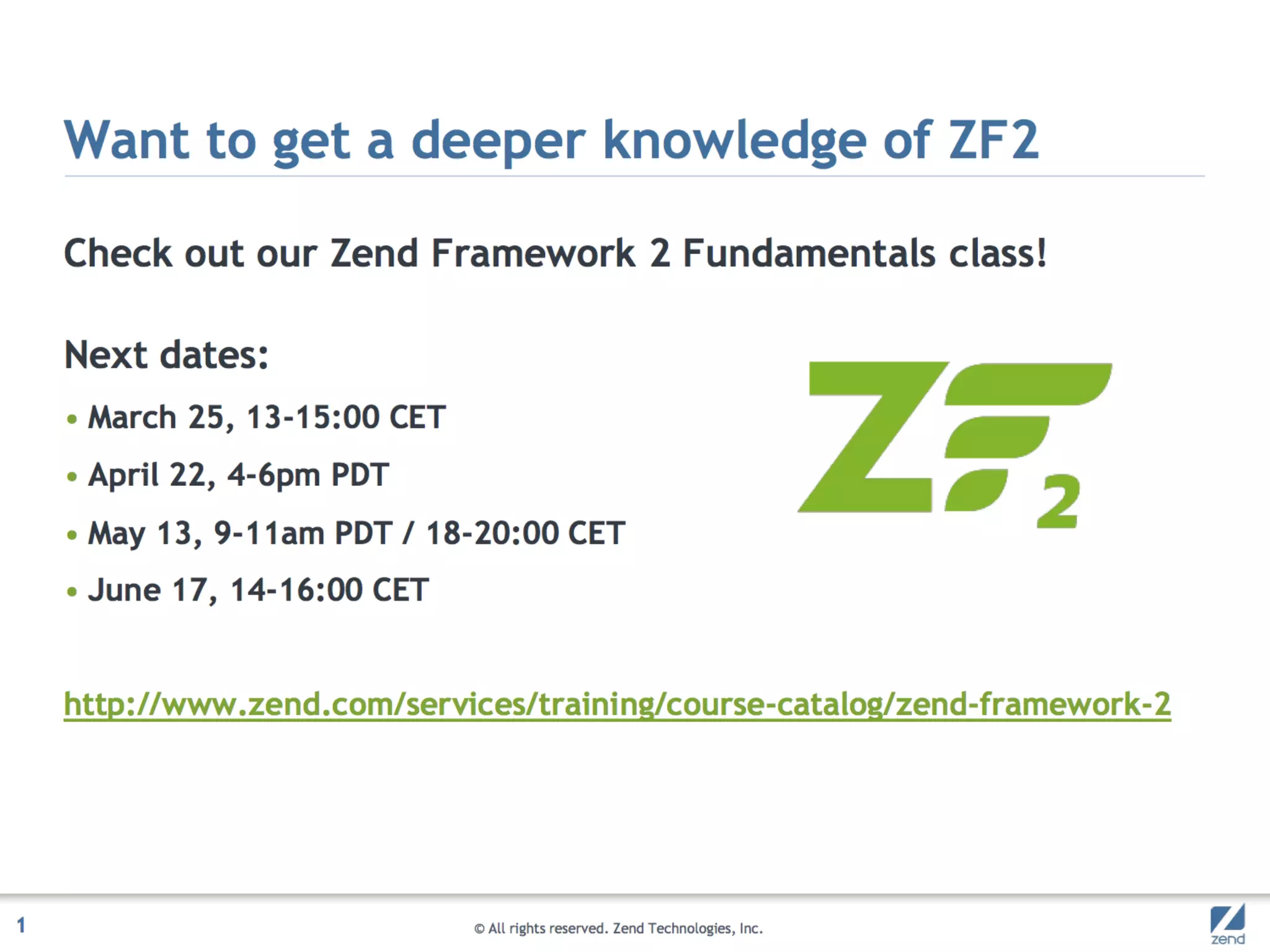 ZF2 for the ZF1 Developer