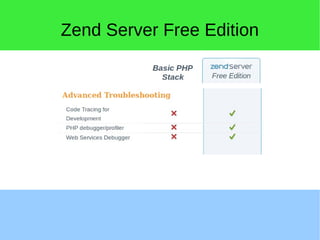Zend Server Free Edition
 