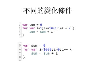 不同的變化條件
 