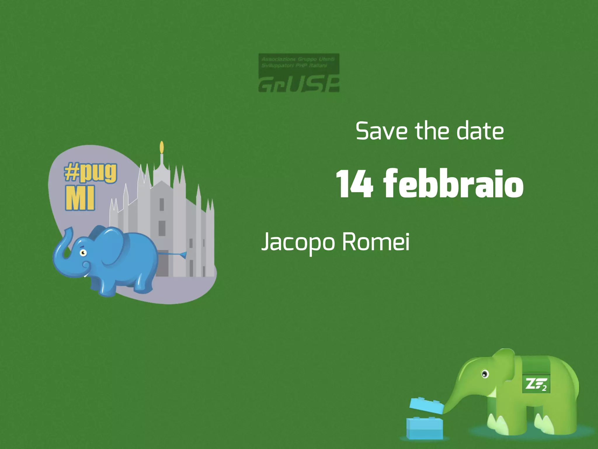 Save the date

      14 febbraio
Jacopo Romei
 