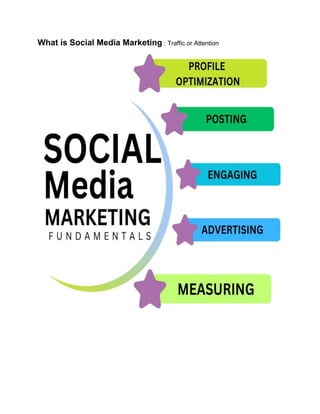 What is Social Media Marketing : Traffic or Attention
 
