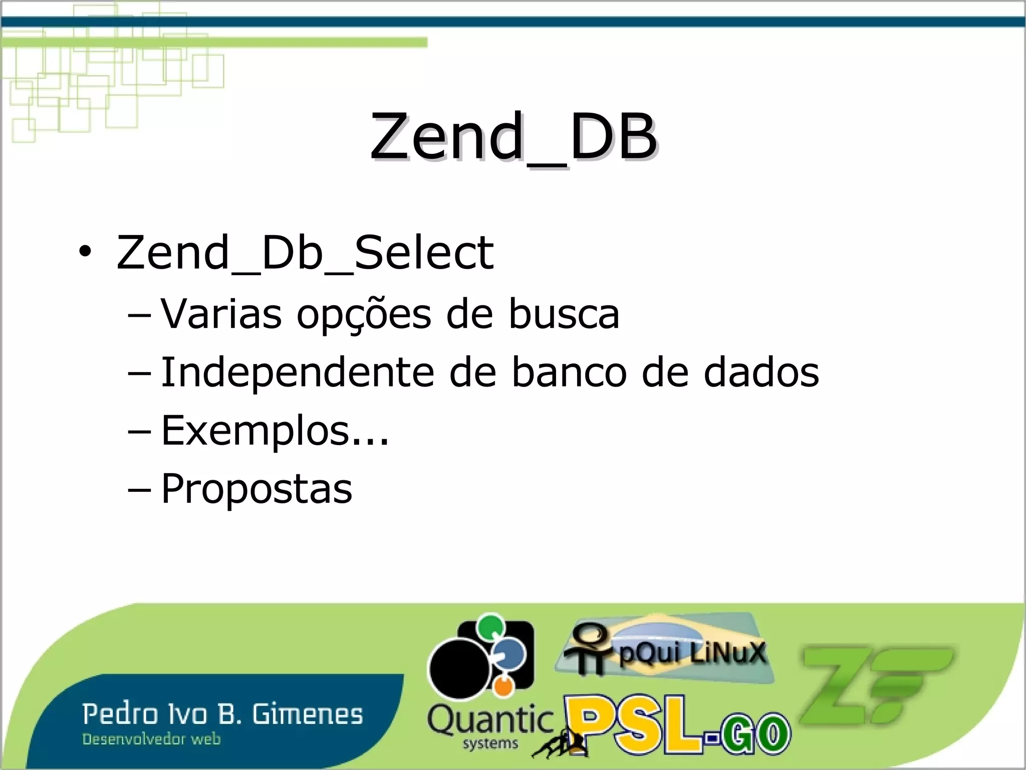 Zend Framework em Exemplos