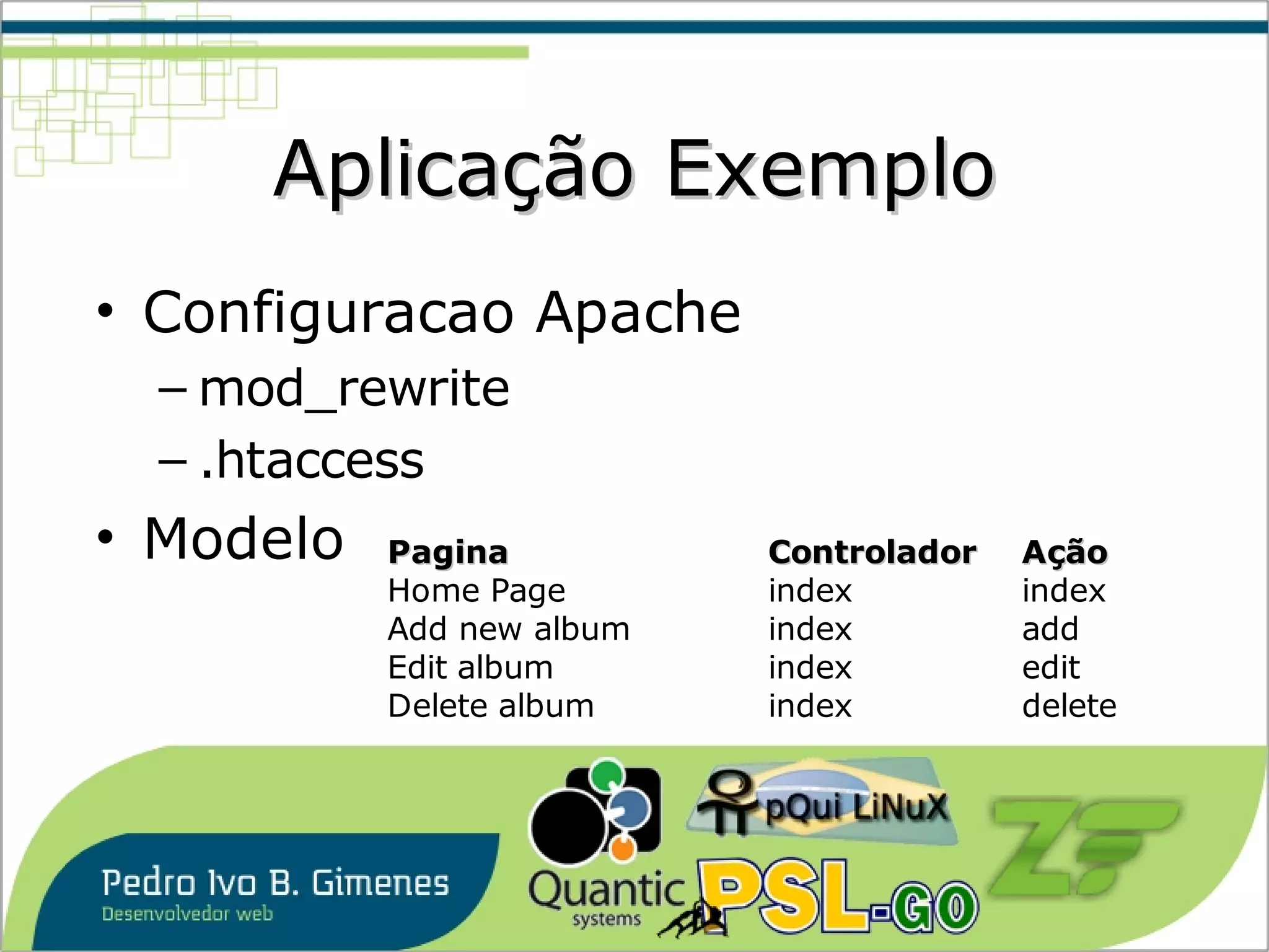 Zend Framework em Exemplos