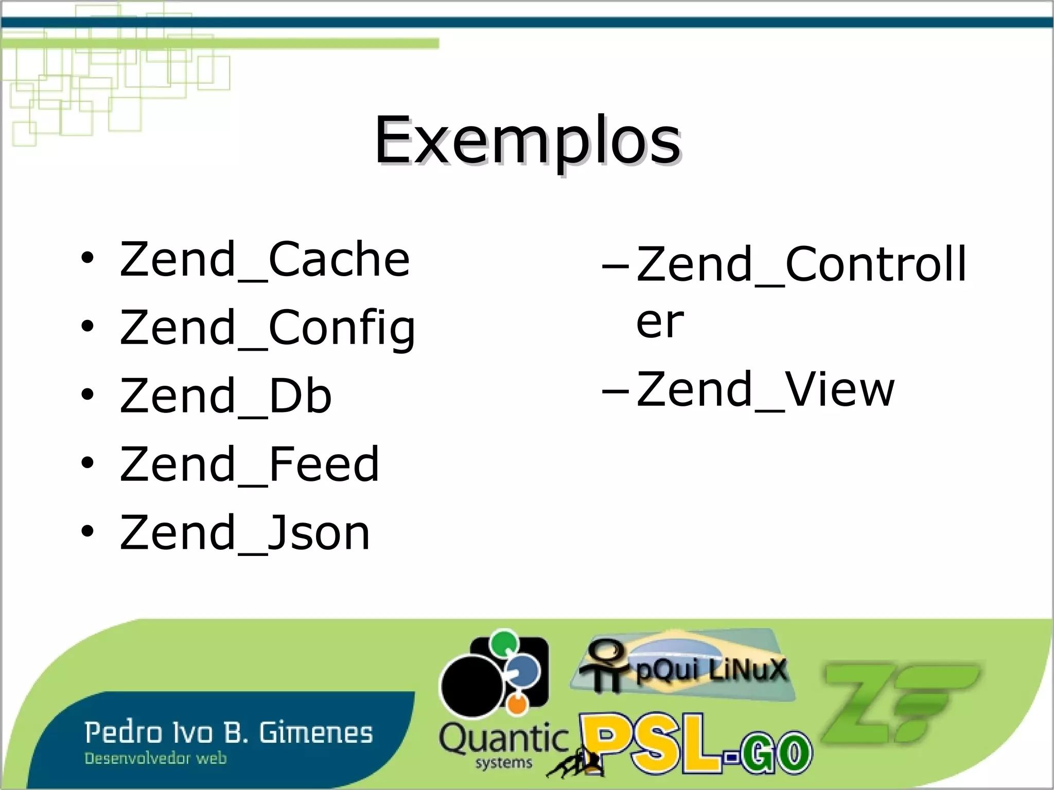 Zend Framework em Exemplos