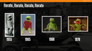 #UXMuppets | @russu
Iterate
1955 1965 1968 1978
, Iterate, Iterate, Iterate
 