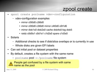 ZFS Tutorial USENIX June 2009 | PDF