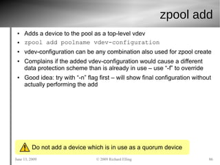 ZFS Tutorial USENIX June 2009 | PDF