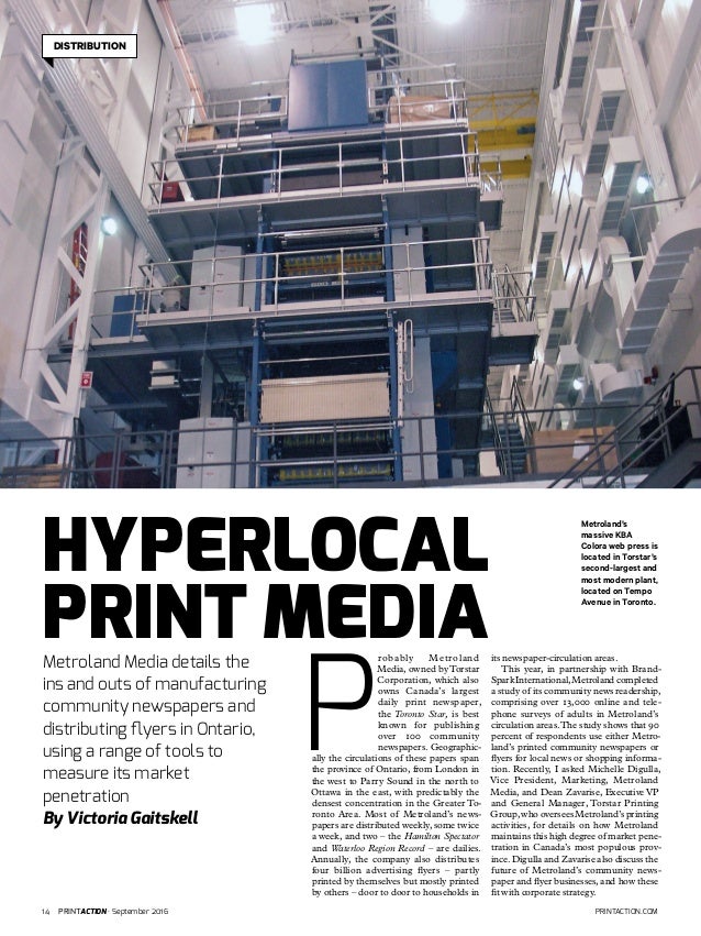 hyperlocal print media sept 2016 metroland flyers