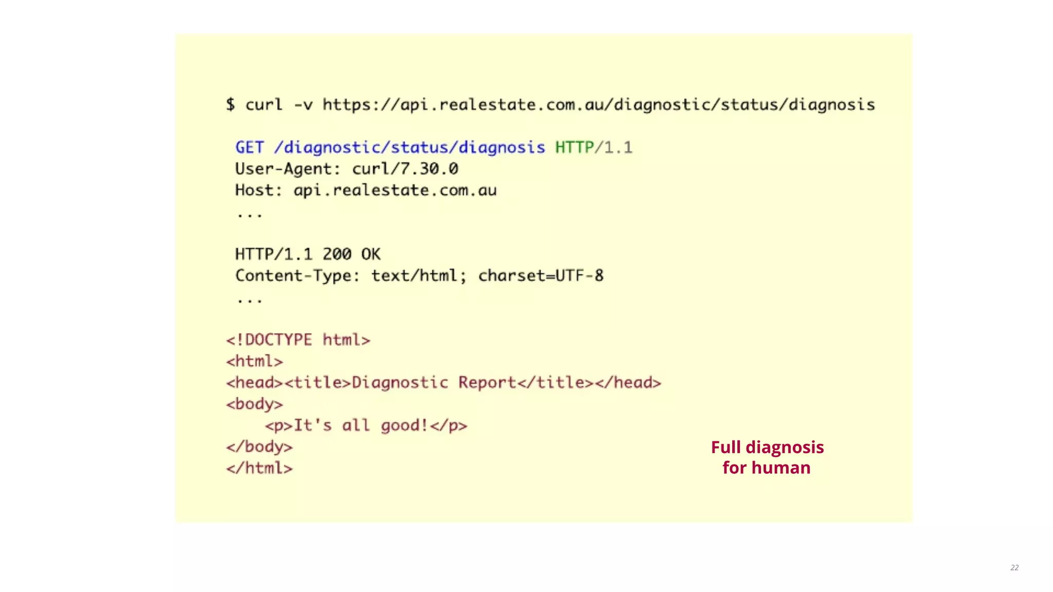 22 
Full diagnosis 
for human 
 