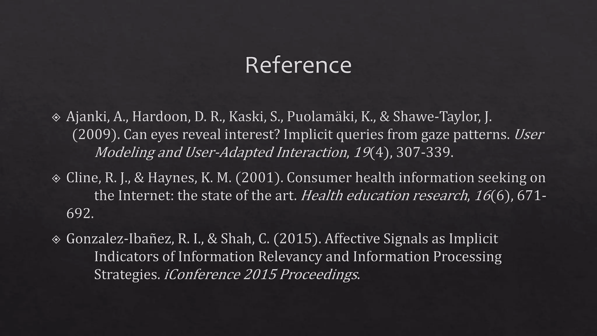 Physiological signals and patients' information behavior